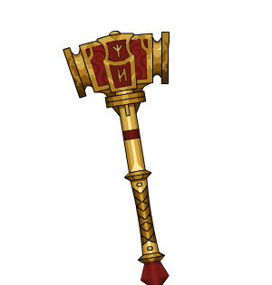 Golden Royal Knight's Hammer