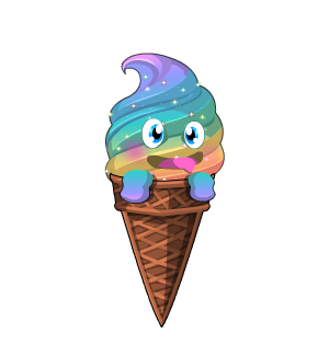 Teeny Sparkly IceCream Pet