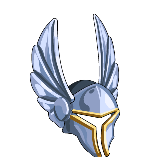 Silver Exalted Winged Helm