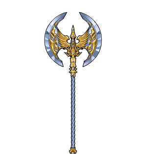 Silver Exalted Paladin Poleaxe
