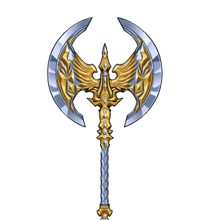 Silver Exalted Paladin Axe