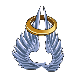Silver Exalted Haloed Wings