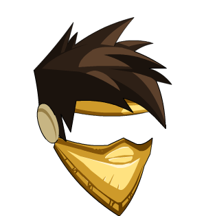 Golden Rogue's Shag + Mask