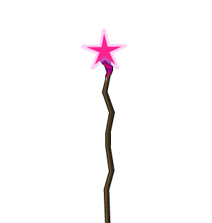 Shocking Pink Caster Staff
