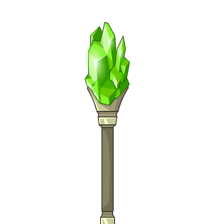 Emerald Crystal Mace