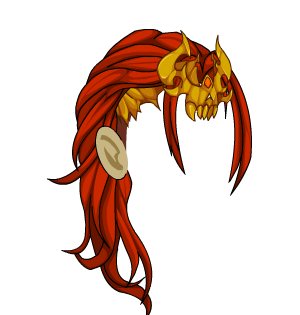 Flameborn Barbarian's Hair + Diadem