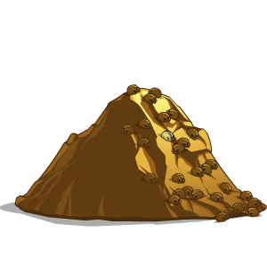 Pile of Golden Skulls