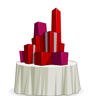 Covered Table with Gifts