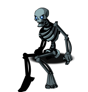 Sitting Skeleton (L)
