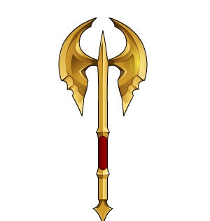 Gilded Battle Axes