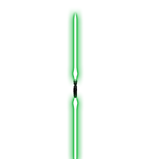 Dual-Edged Green Sonic Blade