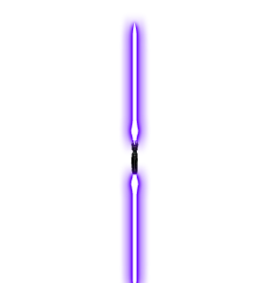Dual-Edged Purple Sonic Blade