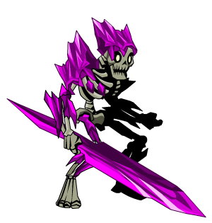 Pink Crystal Skeleton