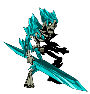 Blue Crystal Skeleton